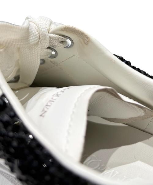 ALEXANDER McQUEEN（アレキサンダーマックイーン）ALEXANDER McQUEEN (アレキサンダーマックイーン) ラインストーン オーバーサイズド スニーカー ホワイト サイズ:36の古着・服飾アイテム