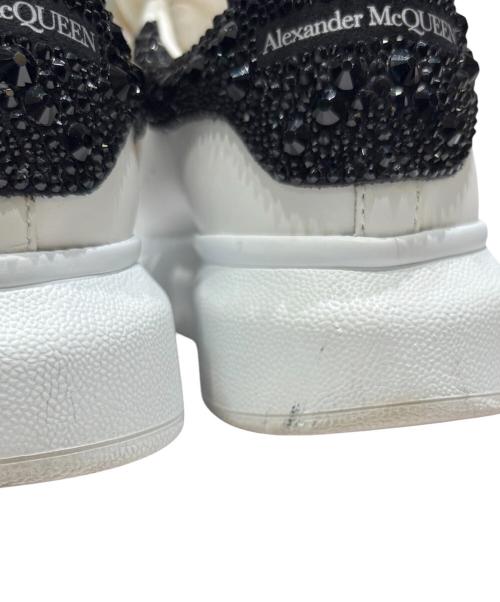 ALEXANDER McQUEEN（アレキサンダーマックイーン）ALEXANDER McQUEEN (アレキサンダーマックイーン) ラインストーン オーバーサイズド スニーカー ホワイト サイズ:36の古着・服飾アイテム