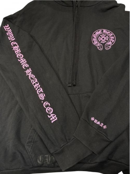 CHROME HEARTS（クロムハーツ）CHROME HEARTS (クロムハーツ) ホースシューパーカー ブラック サイズ:XLの古着・服飾アイテム
