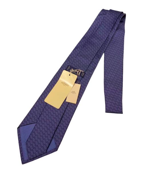 HERMES（エルメス）HERMES (エルメス) シルクネクタイ/Hパターン ネイビー サイズ:- 未使用品の古着・服飾アイテム