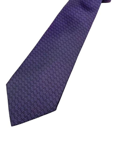 HERMES（エルメス）HERMES (エルメス) シルクネクタイ/Hパターン ネイビー サイズ:- 未使用品の古着・服飾アイテム