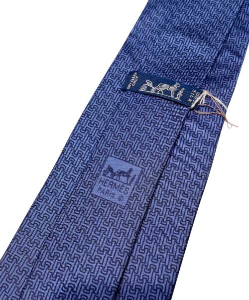HERMES（エルメス）HERMES (エルメス) シルクネクタイ/Hパターン ネイビー サイズ:- 未使用品の古着・服飾アイテム