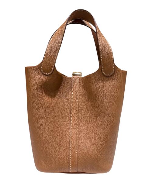 HERMES（エルメス）HERMES (エルメス) Picotin Lock PM ピコタンロック PM/トリヨンクレマンス/ゴールド/Y刻印：2016年製造/ゴールド金具 ゴールド サイズ:PMの古着・服飾アイテム