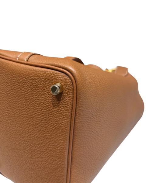 HERMES（エルメス）HERMES (エルメス) Picotin Lock PM ピコタンロック PM/トリヨンクレマンス/ゴールド/Y刻印：2016年製造/ゴールド金具 ゴールド サイズ:PMの古着・服飾アイテム