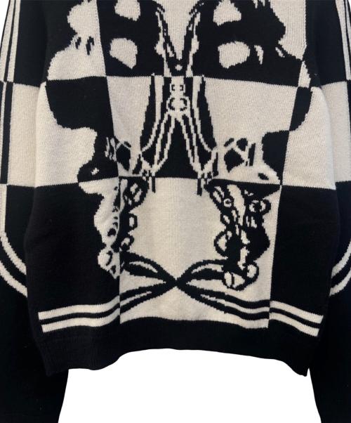 HERMES（エルメス）HERMES (エルメス) ブリッド・ドゥ・ガラニット ブラック×ホワイト サイズ:40の古着・服飾アイテム