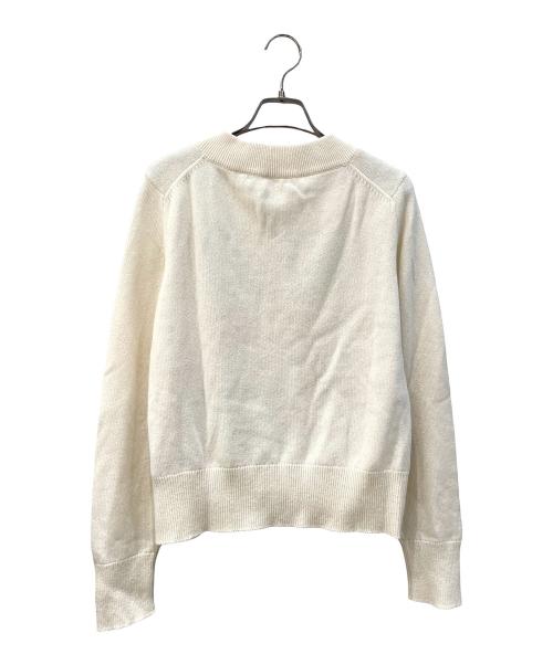 HERMES（エルメス）HERMES (エルメス) 襟ボタン ボーダー ニット アイボリー サイズ:40の古着・服飾アイテム