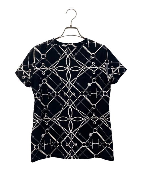HERMES（エルメス）HERMES (エルメス) 半袖カットソー/PARCOURS SANS FAUTE ブラック サイズ:38の古着・服飾アイテム