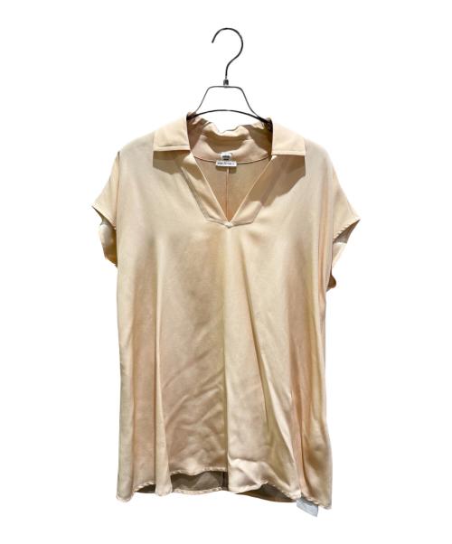 HERMES（エルメス）HERMES (エルメス) シルクスキッパーブラウス ベージュ サイズ:36の古着・服飾アイテム