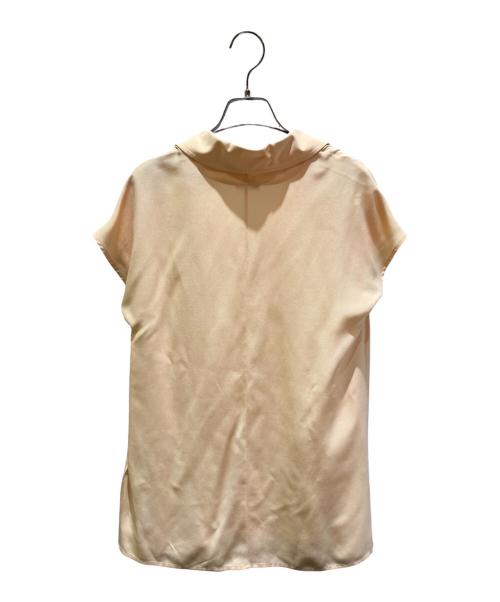 HERMES（エルメス）HERMES (エルメス) シルクスキッパーブラウス ベージュ サイズ:36の古着・服飾アイテム