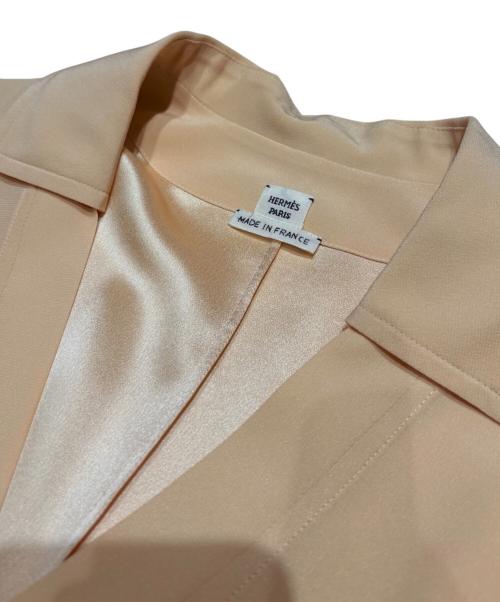 HERMES（エルメス）HERMES (エルメス) シルクスキッパーブラウス ベージュ サイズ:36の古着・服飾アイテム