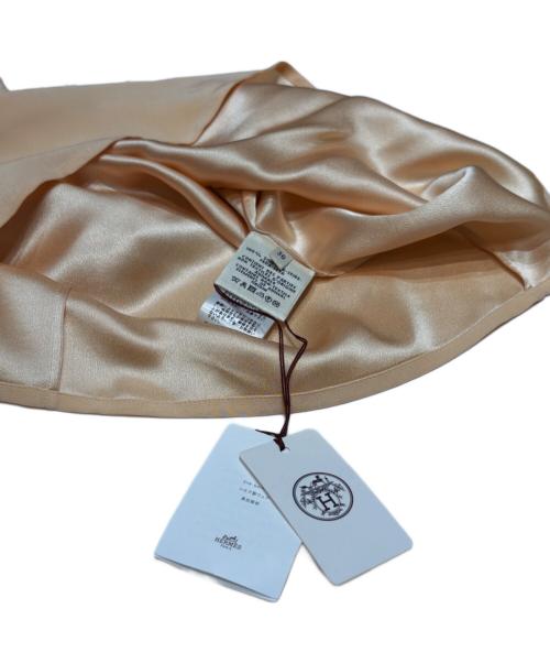 HERMES（エルメス）HERMES (エルメス) シルクスキッパーブラウス ベージュ サイズ:36の古着・服飾アイテム