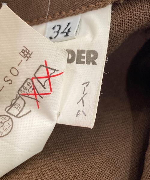 JIL SANDER（ジルサンダー）JIL SANDER (ジルサンダー) スリットスカート ブラウン サイズ:34の古着・服飾アイテム