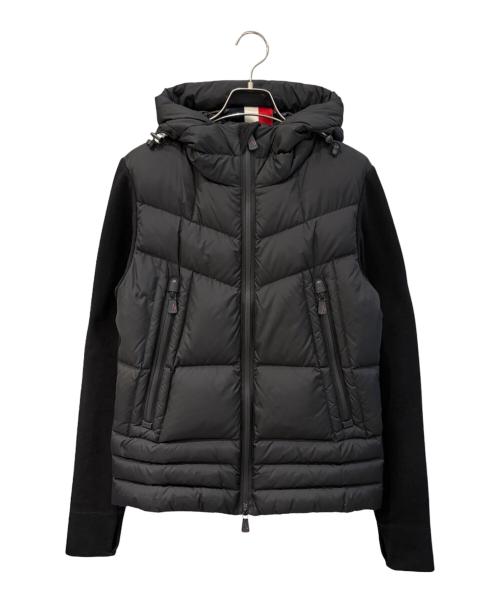 MONCLER GRENOBLE（モンクレール グルノーブル）MONCLER GRENOBLE (モンクレール グルノーブル) 袖切替ダウンジャケット/ZIP UP HOODIE CARDIGAN ブラック サイズ:Ｓの古着・服飾アイテム