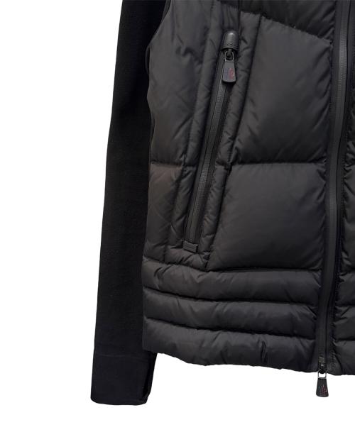 MONCLER GRENOBLE（モンクレール グルノーブル）MONCLER GRENOBLE (モンクレール グルノーブル) 袖切替ダウンジャケット/ZIP UP HOODIE CARDIGAN ブラック サイズ:Ｓの古着・服飾アイテム