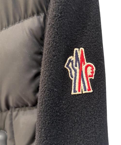 MONCLER GRENOBLE（モンクレール グルノーブル）MONCLER GRENOBLE (モンクレール グルノーブル) 袖切替ダウンジャケット/ZIP UP HOODIE CARDIGAN ブラック サイズ:Ｓの古着・服飾アイテム