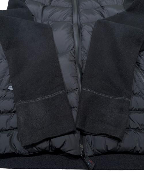 MONCLER GRENOBLE（モンクレール グルノーブル）MONCLER GRENOBLE (モンクレール グルノーブル) 袖切替ダウンジャケット/ZIP UP HOODIE CARDIGAN ブラック サイズ:Ｓの古着・服飾アイテム