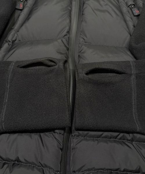 MONCLER GRENOBLE（モンクレール グルノーブル）MONCLER GRENOBLE (モンクレール グルノーブル) 袖切替ダウンジャケット/ZIP UP HOODIE CARDIGAN ブラック サイズ:Ｓの古着・服飾アイテム