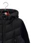 中古・古着 MONCLER GRENOBLE (モンクレール グルノーブル) 袖切替ダウンジャケット/ZIP UP HOODIE CARDIGAN ブラック サイズ:Ｓ：70000円