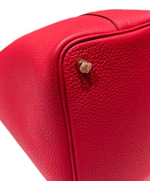 HERMES（エルメス）HERMES (エルメス) Picotin Lock PM ピコタンロック PM/トリヨンクレマンス/ルージュトマト/U刻印：2022年製造/ゴールド金具 ルージュトマト×ゴールド金具 サイズ:PMの古着・服飾アイテム