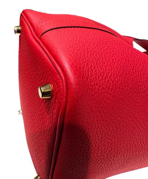 HERMES（エルメス）HERMES (エルメス) Picotin Lock PM ピコタンロック PM/トリヨンクレマンス/ルージュトマト/U刻印：2022年製造/ゴールド金具 ルージュトマト×ゴールド金具 サイズ:PMの古着・服飾アイテム