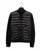 MONCLERモンクレール）の古着「CARDIGAN TRICOT/切替ダウンジャケット」｜ブラック