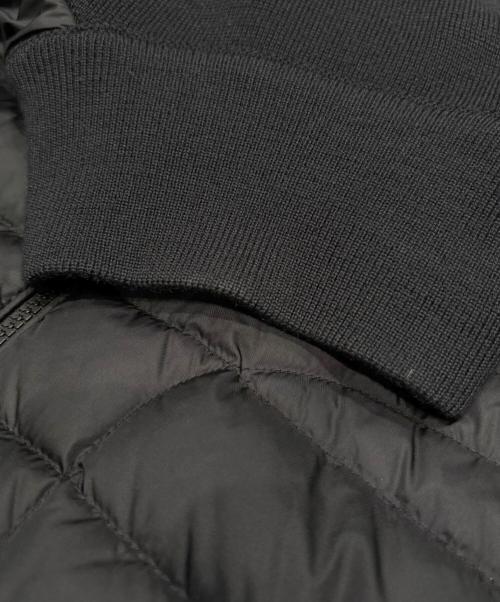 MONCLER（モンクレール）MONCLER (モンクレール) CARDIGAN TRICOT/切替ダウンジャケット ブラック サイズ:Mの古着・服飾アイテム