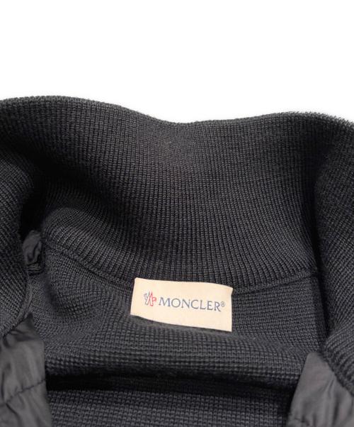 MONCLER（モンクレール）MONCLER (モンクレール) CARDIGAN TRICOT/切替ダウンジャケット ブラック サイズ:Mの古着・服飾アイテム