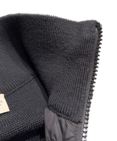 MONCLER（モンクレール）MONCLER (モンクレール) CARDIGAN TRICOT/切替ダウンジャケット ブラック サイズ:Mの古着・服飾アイテム