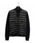 MONCLER（モンクレール）の古着「CARDIGAN TRICOT/切替ダウンジャケット」｜ブラック