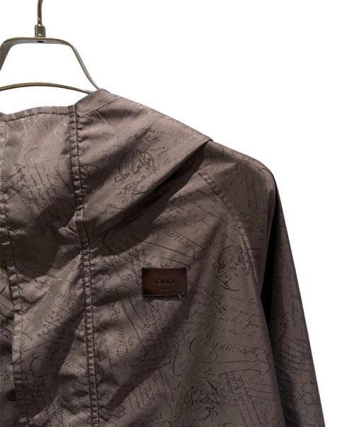 Berluti（ベルルッティ）Berluti (ベルルッティ) スクリット B-Way ロングジャケット ブラウン サイズ:46Rの古着・服飾アイテム
