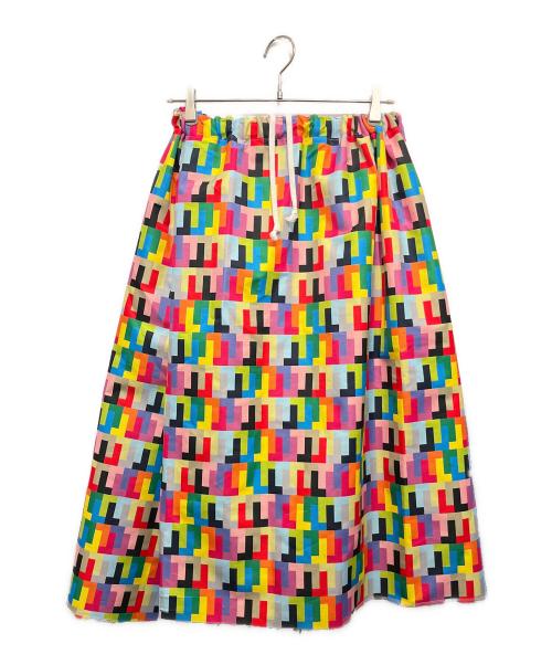 COMME des GARCONS（コムデギャルソン）COMME des GARCONS (コムデギャルソン) 総柄プリントワイドサルエルパンツ マルチカラー サイズ:Sの古着・服飾アイテム