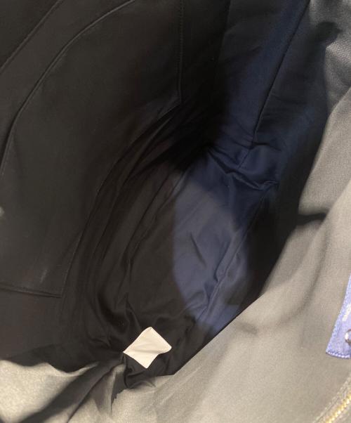 COMME des GARCONS（コムデギャルソン）COMME des GARCONS (コムデギャルソン) サークルパッチレザースクエアトートバック ホワイト×ブラックの古着・服飾アイテム