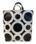 COMME des GARCONS（コムデギャルソン）の古着「サークルパッチレザースクエアトートバック」｜ホワイト×ブラック