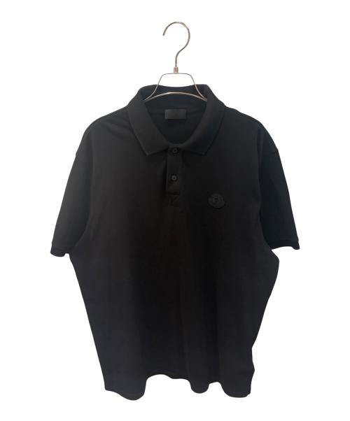 MONCLER（モンクレール）MONCLER (モンクレール) ポロシャツ ブラック サイズ:XLの古着・服飾アイテム