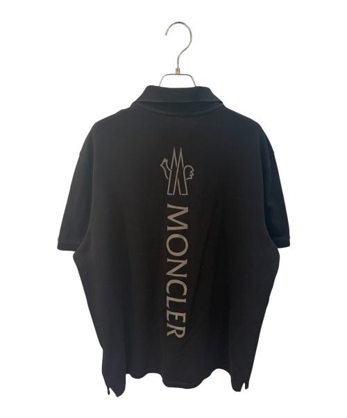 MONCLER（モンクレール）MONCLER (モンクレール) ポロシャツ ブラック サイズ:XLの古着・服飾アイテム