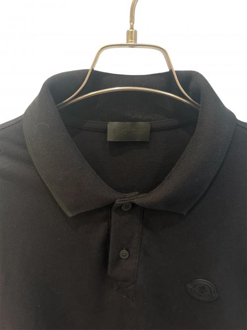 MONCLER（モンクレール）MONCLER (モンクレール) ポロシャツ ブラック サイズ:XLの古着・服飾アイテム