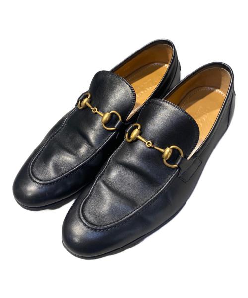 GUCCI（グッチ）GUCCI (グッチ) ヨルダ―ンホースビットローファー ブラック サイズ:7の古着・服飾アイテム