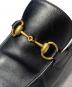 中古・古着 GUCCI (グッチ) ヨルダ―ンホースビットローファー ブラック サイズ:7：35000円