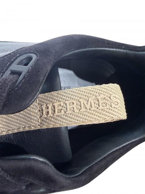 HERMES（エルメス）HERMES (エルメス) リーダースニーカー ブラック サイズ:43の古着・服飾アイテム