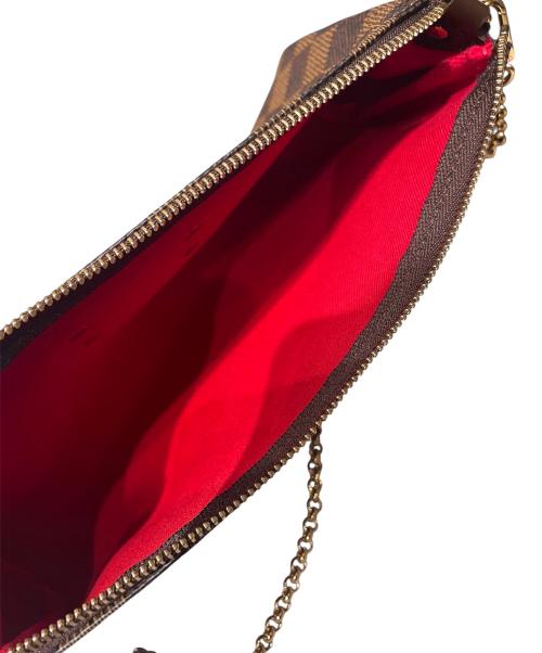 LOUIS VUITTON（ルイ ヴィトン）LOUIS VUITTON (ルイ ヴィトン) ダミエ エヴァ/ショルダーポーチ ブラウンの古着・服飾アイテム