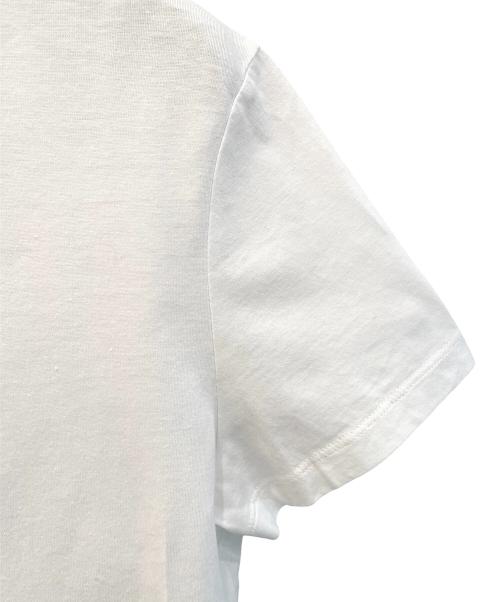 MIU MIU（ミュウミュウ）MIU MIU (ミュウミュウ) ロゴ クロップド Tシャツ ホワイト サイズ:ＸＳの古着・服飾アイテム