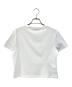 MIU MIU (ミュウミュウ) ロゴ クロップド Tシャツ ホワイト サイズ:ＸＳ：40000円