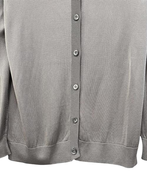 PRADA（プラダ）PRADA (プラダ) トライアングルモチーフ付カーディガン グレー サイズ:36の古着・服飾アイテム