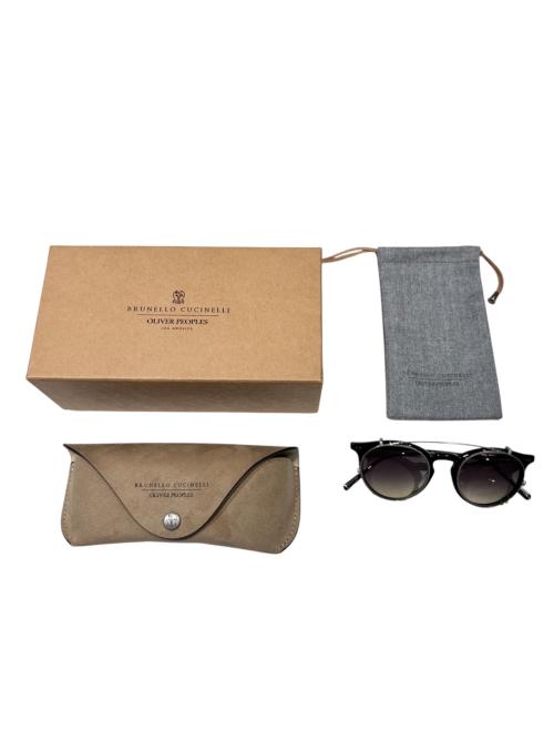 OLIVER PEOPLES（オリバーピープルズ）OLIVER PEOPLES (オリバーピープルズ) BRUNELLO CUCINELLI (ブルネロクチネリ) Eduardo/サングラス ブラック サイズ:48□19-145の古着・服飾アイテム