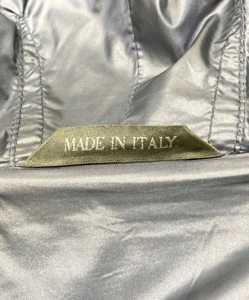 GIORGIO ARMANI（ジョルジオアルマーニ）GIORGIO ARMANI (ジョルジョアルマーニ) フーデットカシミアメルトンコート ブルー サイズ:Lの古着・服飾アイテム