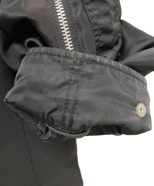 sacai（サカイ）sacai (サカイ) Nylon Twill Mix Jacket ブラック サイズ:1の古着・服飾アイテム