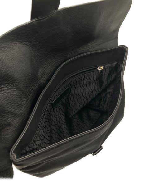LOEWE（ロエベ）LOEWE (ロエベ) レザーフラップショルダーバッグ ブラック サイズ:-の古着・服飾アイテム