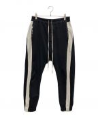RICK OWENSリックオウエンス）の古着「SIDE-STRIPE SWEATPANTS」｜ブラック