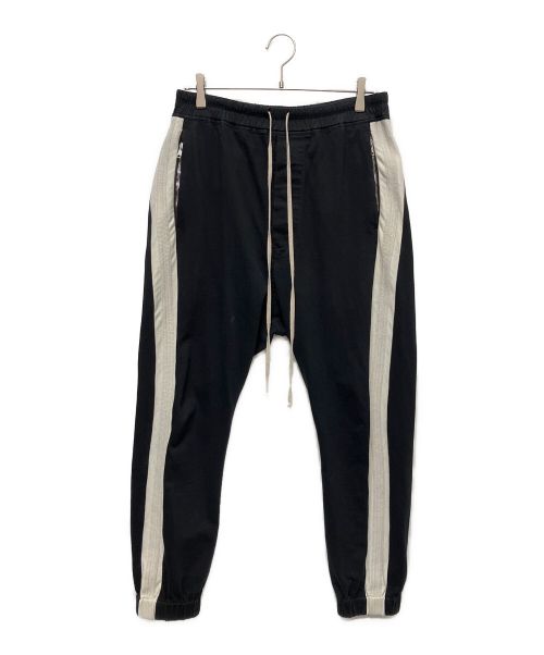 RICK OWENS（リックオウエンス）RICK OWENS (リック オウエンス) SIDE-STRIPE SWEATPANTS ブラック サイズ:46の古着・服飾アイテム
