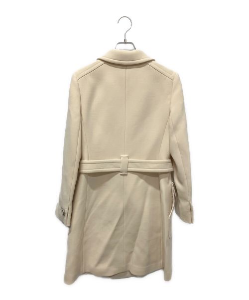 PRADA（プラダ）PRADA (プラダ) ベルト付きウールコート アイボリー サイズ:40S(JPサイズ：９号)の古着・服飾アイテム